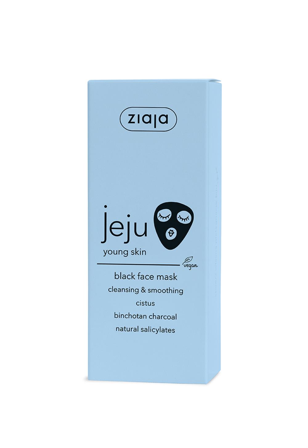 Jeju Genç Cilt Arındırıcı & Pürüzsüzleştirici Siyah Yüz Maskesi 50 ml