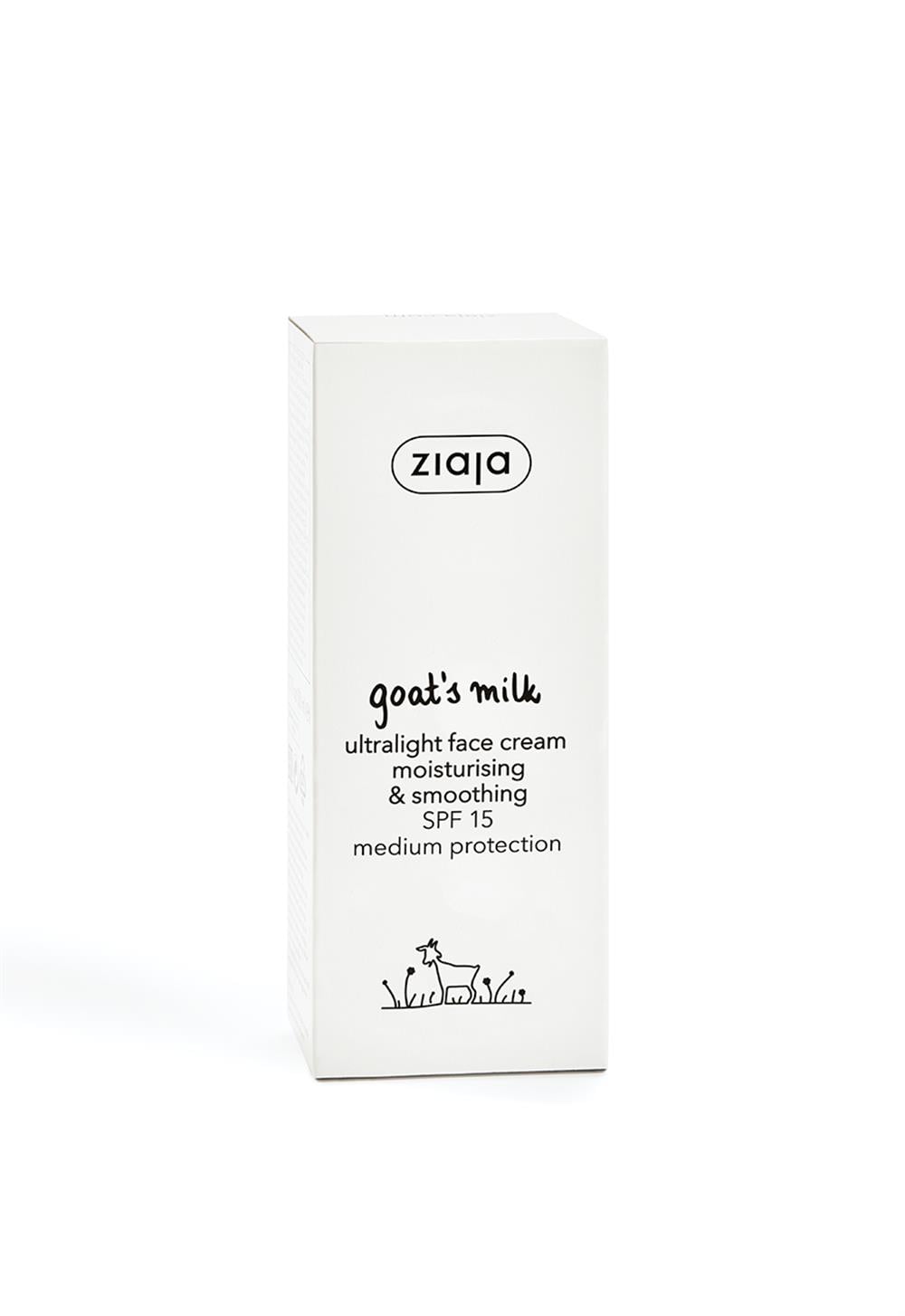 Keçi Sütü Hızlı Emilen Nemlendirici ve Rahatlatıcı Yüz Kremi SPF 15 50 ml