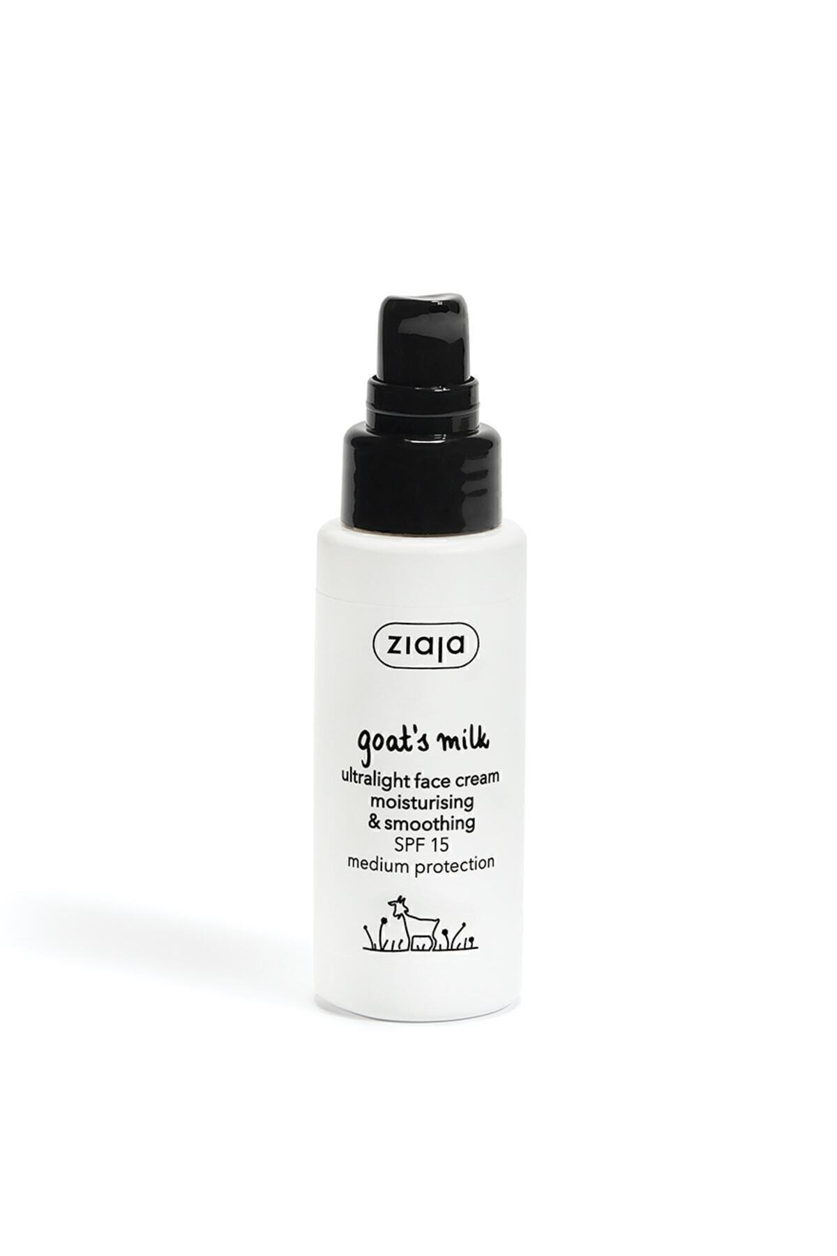 Keçi Sütü Hızlı Emilen Nemlendirici ve Rahatlatıcı Yüz Kremi SPF 15 50 ml - Outlet