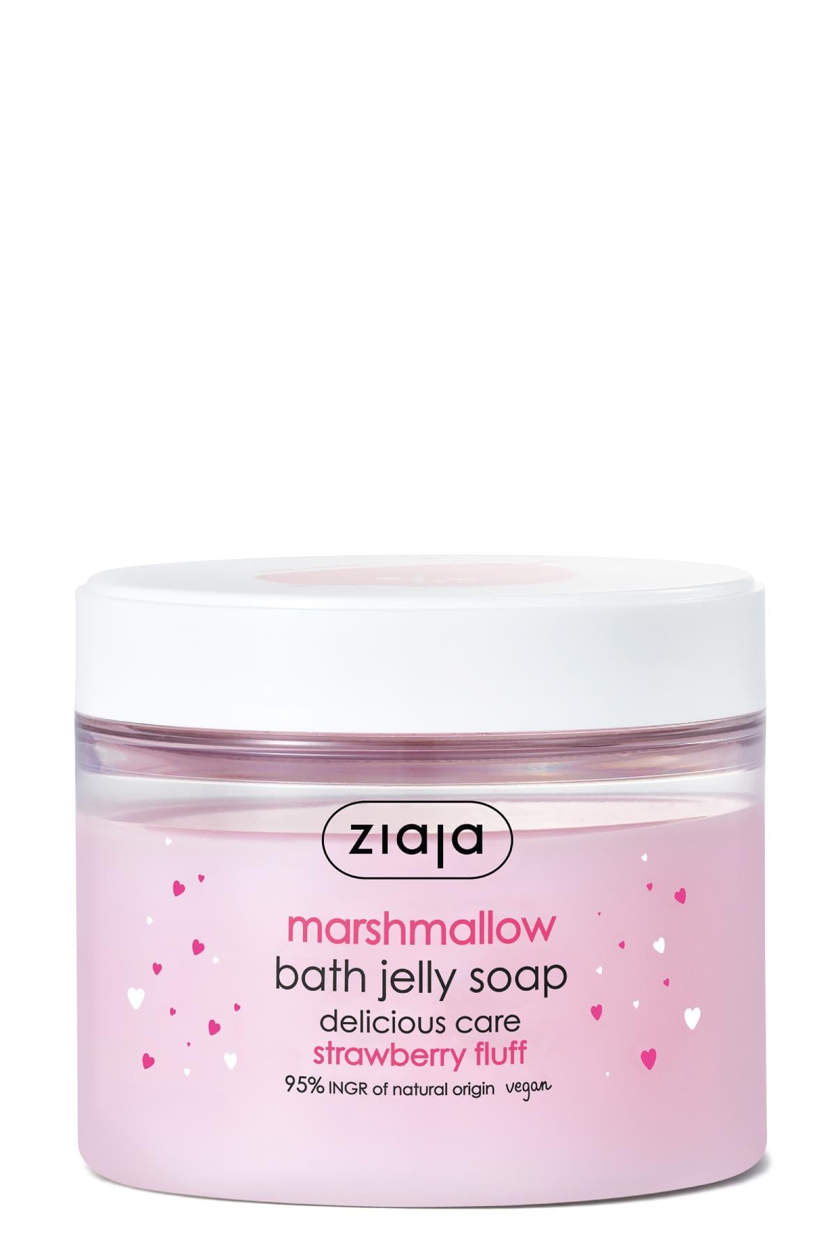 Marshmallow Şekerli Vücut Scrub 300 ml + Marshmallow Jel Banyo Sabunu 260 ml 2li Set 