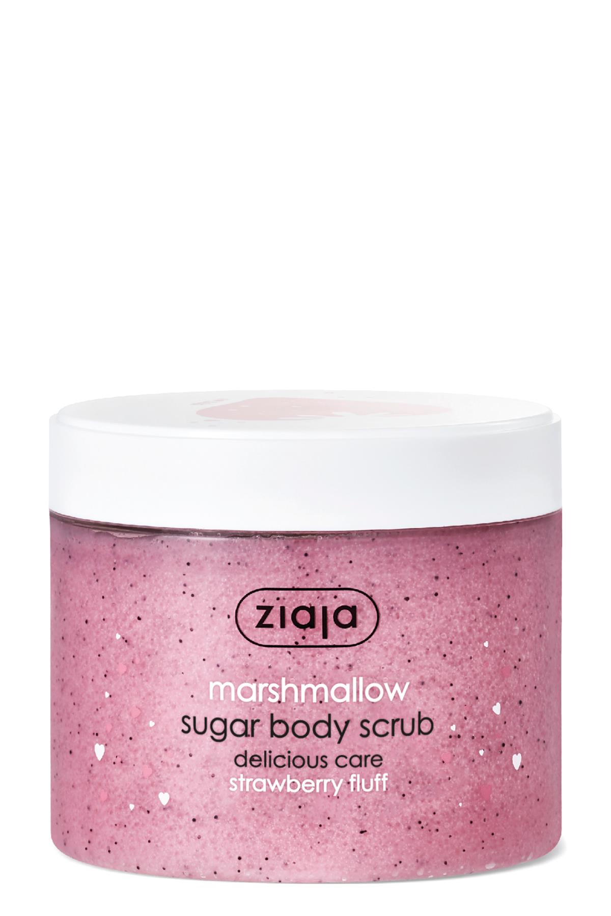 Marshmallow Şekerli Vücut Scrub 300 ml + Marshmallow Jel Banyo Sabunu 260 ml 2li Set 
