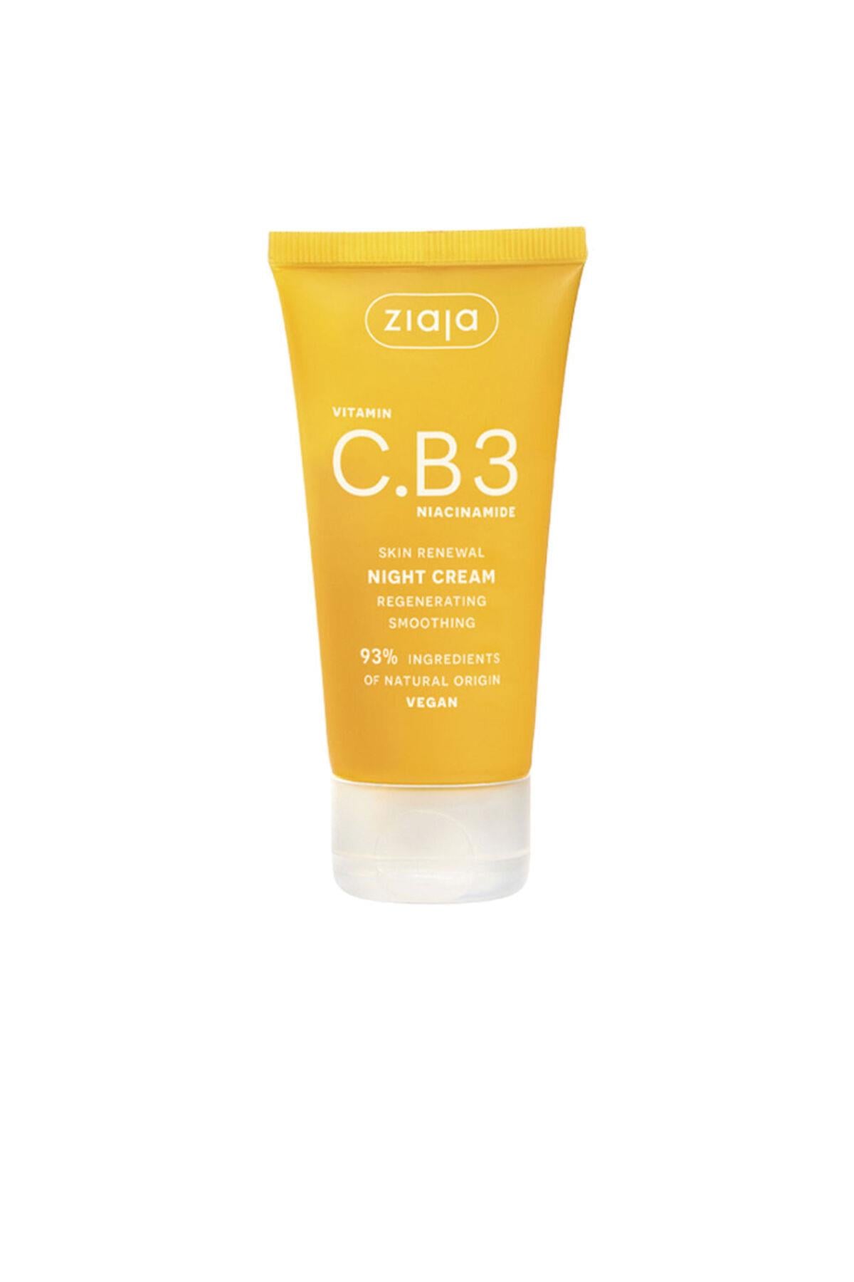 ZIAJASHOP - Ziaja - Vitamin C B3 Niacinamide Gece Kremi Cilt Yenileyici ve Besleyici 50 ml