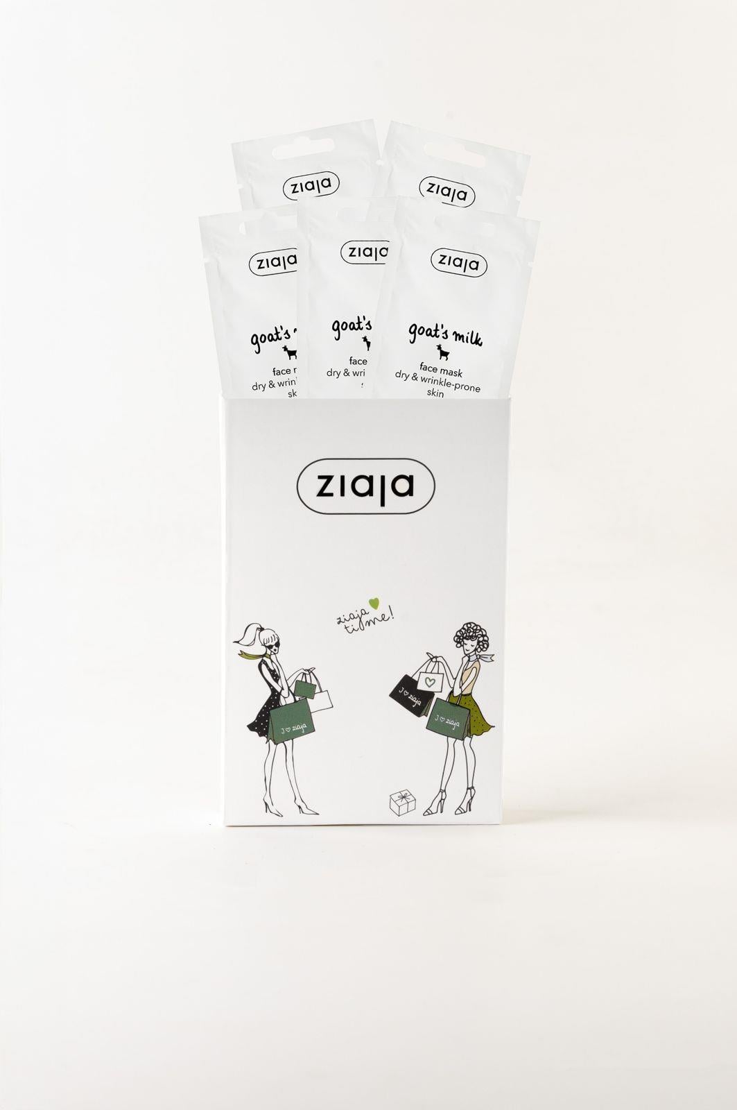 Ziaja Keçi Sütü Yüz Maskesi 7 ml – Nemlendirici & Kırışıklık Karşıtı 5li Set