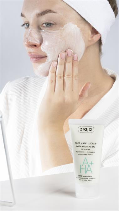 Meyve Asitli AHA+ Yüz Peelingi & Maskesi 55 ml
