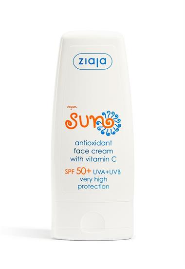 Ziaja Sun 2li Avantajlı Paket -  C Vitaminli Antioksidan Spf 50+ Güneş Koruyucu Yüz Kremi 50 ml x2