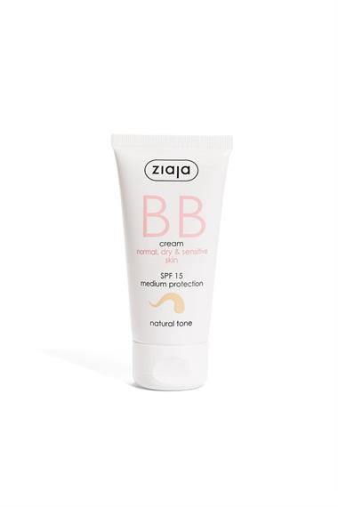 BB Krem Normal, Kuru ve Hassas Ciltler İçin Doğal Ton SPF15 50 ml - Outlet