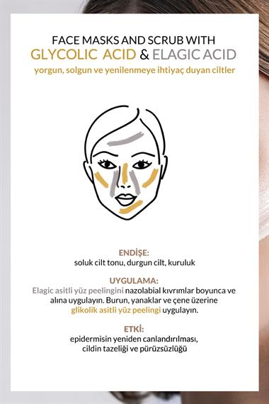 Glikolik Asitli GA+ Yüz Peelingi & Maskesi 55 ml