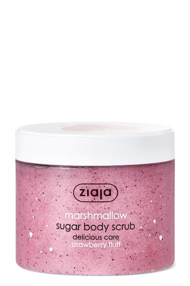Marshmallow Şekerli Vücut Scrub 300 ml + Marshmallow Jel Banyo Sabunu 260 ml 2li Set 
