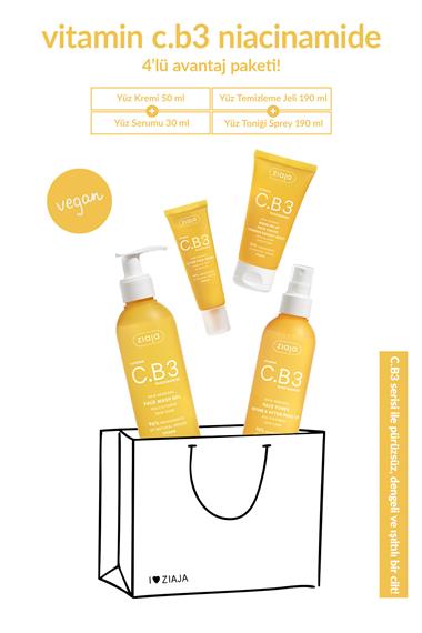 Vitamin C + B3 Niacinamide Işıltılı ve Ton Eşitleyici Gündüz Flash Effect Yüz Bakım Rutini 4lü Fırsat Seti - Gündüz Kremi + Tonik + Jel + Serum