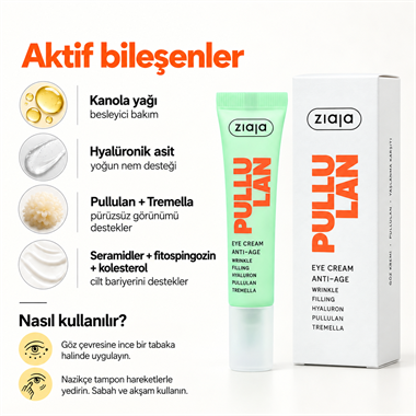 Ziaja Pullulan Yaşlanma Karşıtı Göz Kremi 15 ml