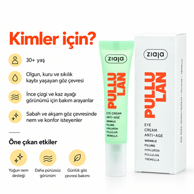 Ziaja Pullulan Yaşlanma Karşıtı Göz Kremi 15 ml