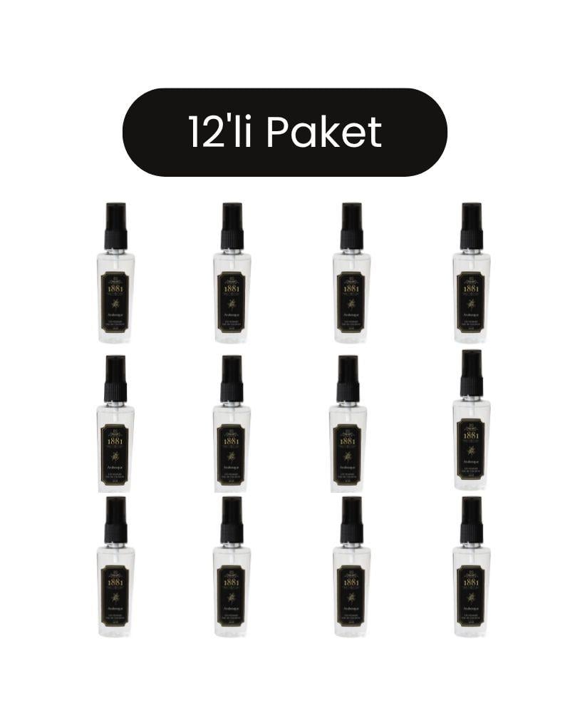 1881 - 1881 Kolonya 50ml Sprey Arabesque & Les Hommes 12'li Paket