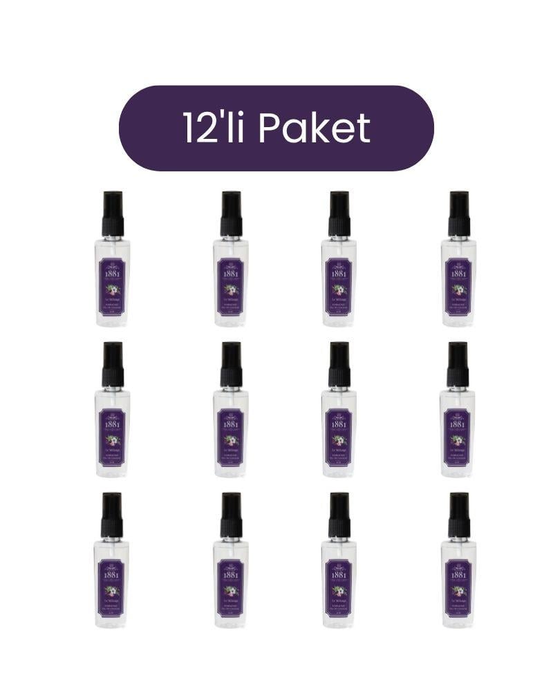 1881 - 1881 Kolonya 50ml Sprey Le Melange & Harmonie 12'li Paket