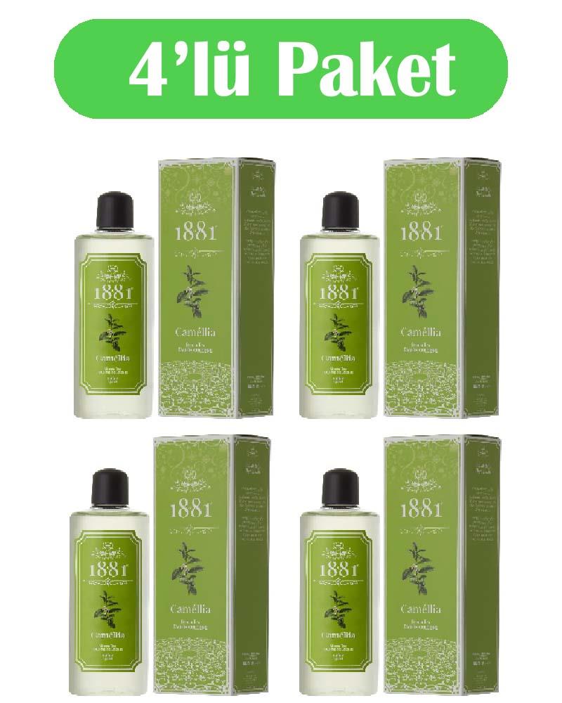 1881 - 1881 Kolonya 250ml Cam Camellia & Green Tea 4'lü Paket