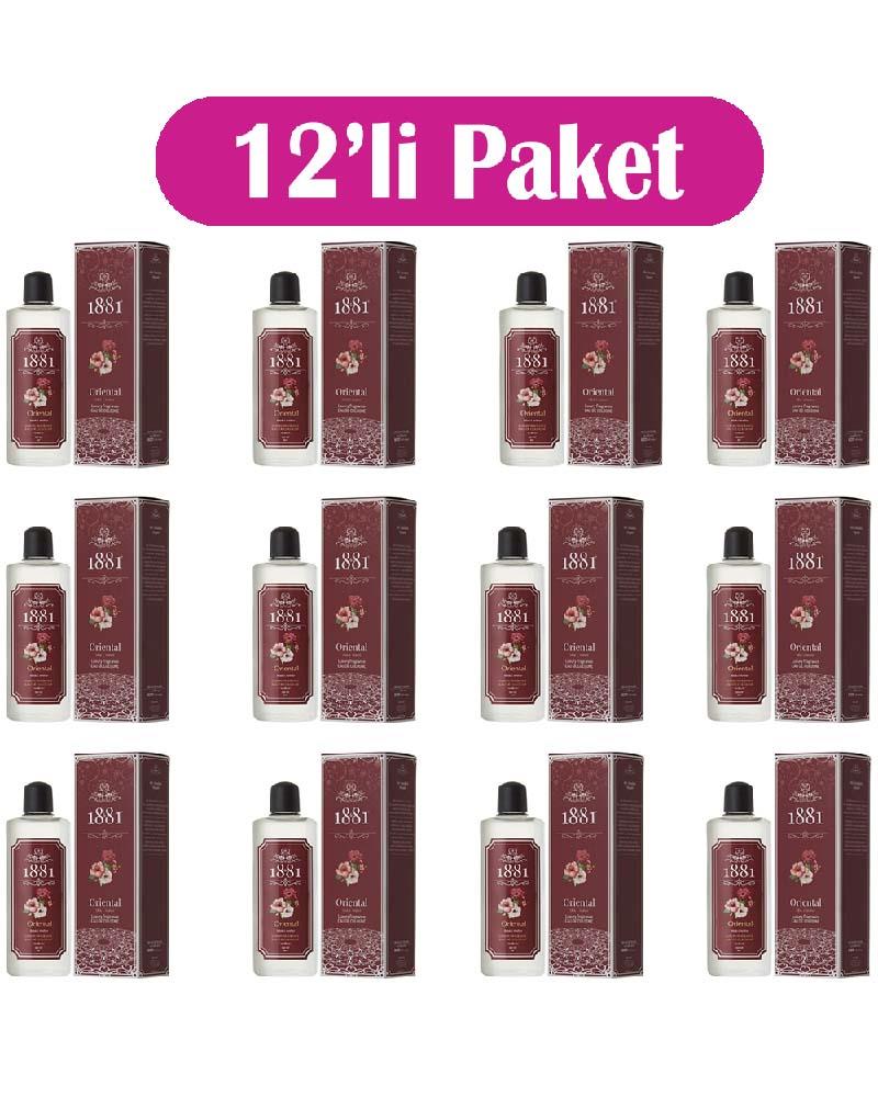1881 - 1881 Kolonya 250ml Cam Oriental & Miski Amber 12'li Paket