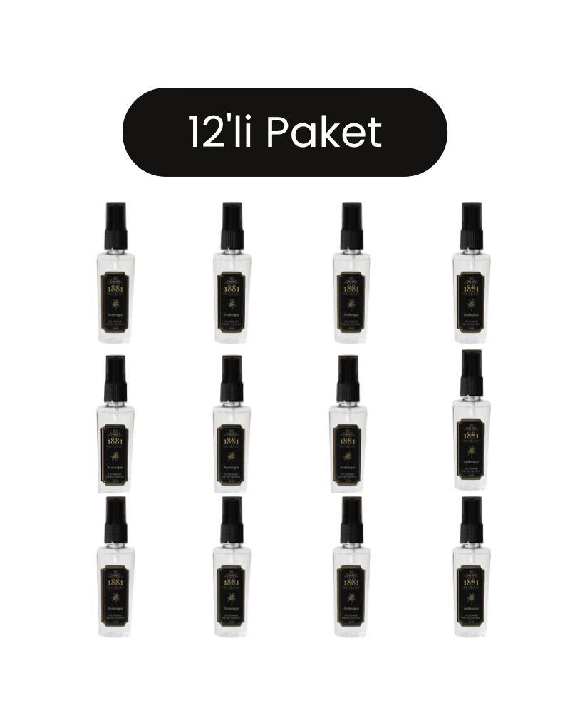 1881 - 1881 Kolonya 50ml Sprey Arabesque & Les Hommes 12'li Paket