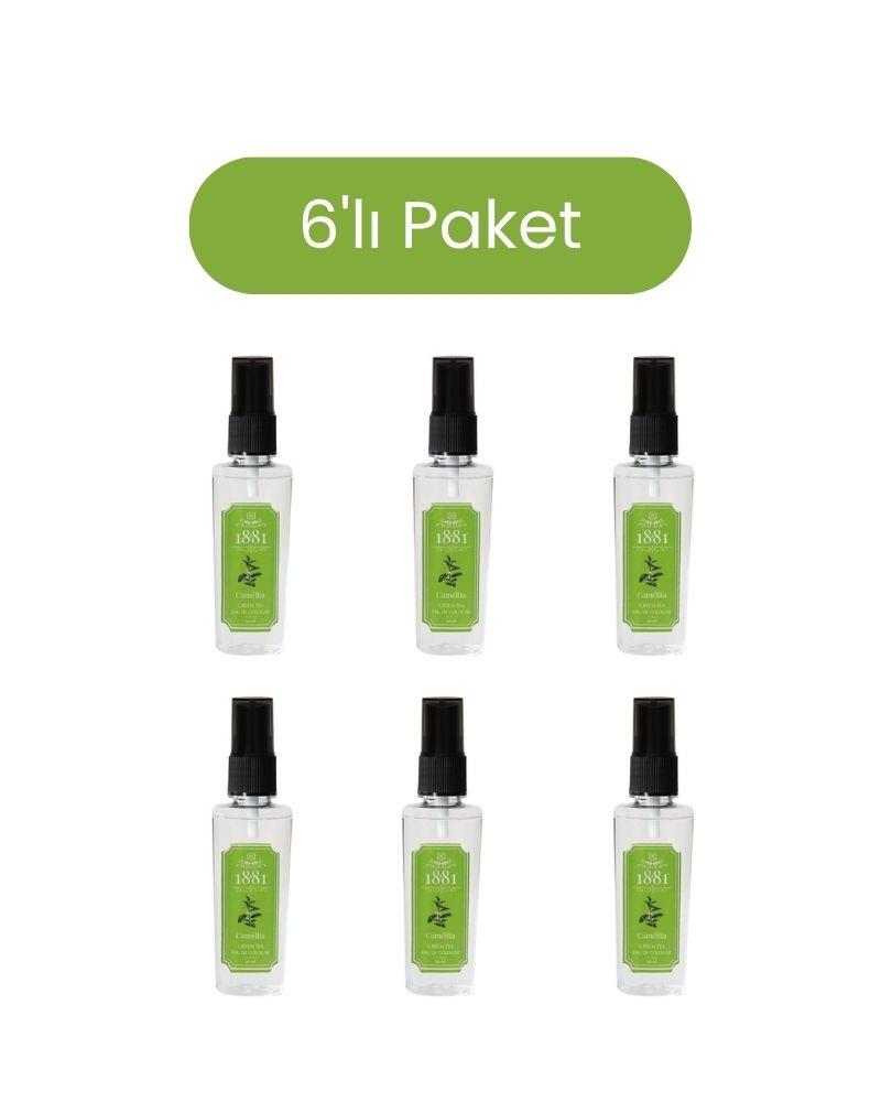 1881 - 1881 Kolonya 50ml Sprey Camellia & Green Tea 6'lı Paket