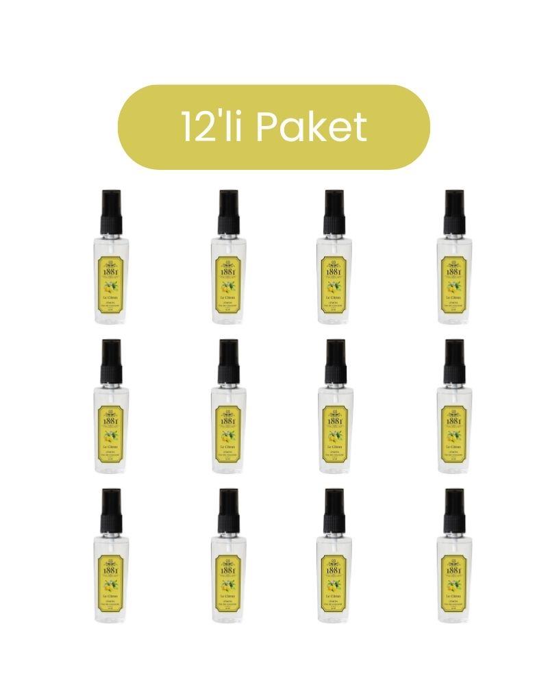 1881 - 1881 Kolonya 50ml Sprey Le Citron Lemon 12'li Paket