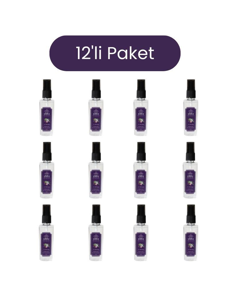 1881 - 1881 Kolonya 50ml Sprey Le Melange & Harmonie 12'li Paket
