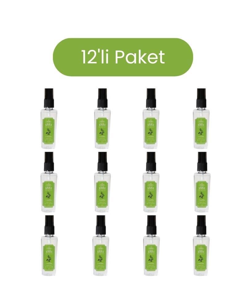 1881 Kolonya 50ml Sprey Camellia & Green Tea 12'li Paket	