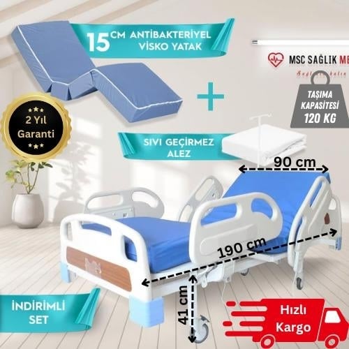 Hasta Karyolası 2 Motorlu