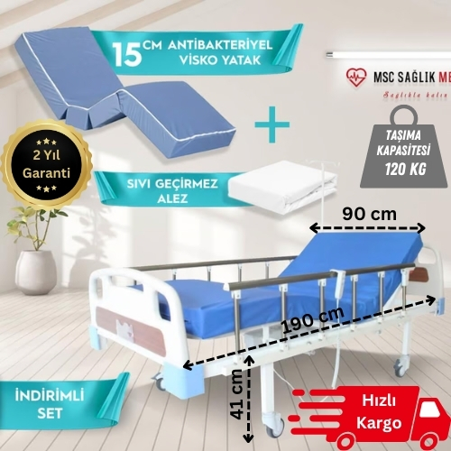 2 motorlu hasta karyolası 