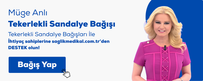 müge anlı tekerlekli sandalye bağışı