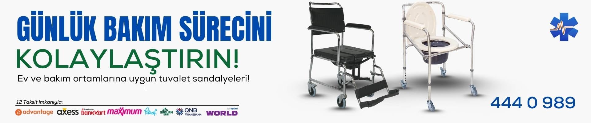 Tuvaletli Tekerlekli Sandalye