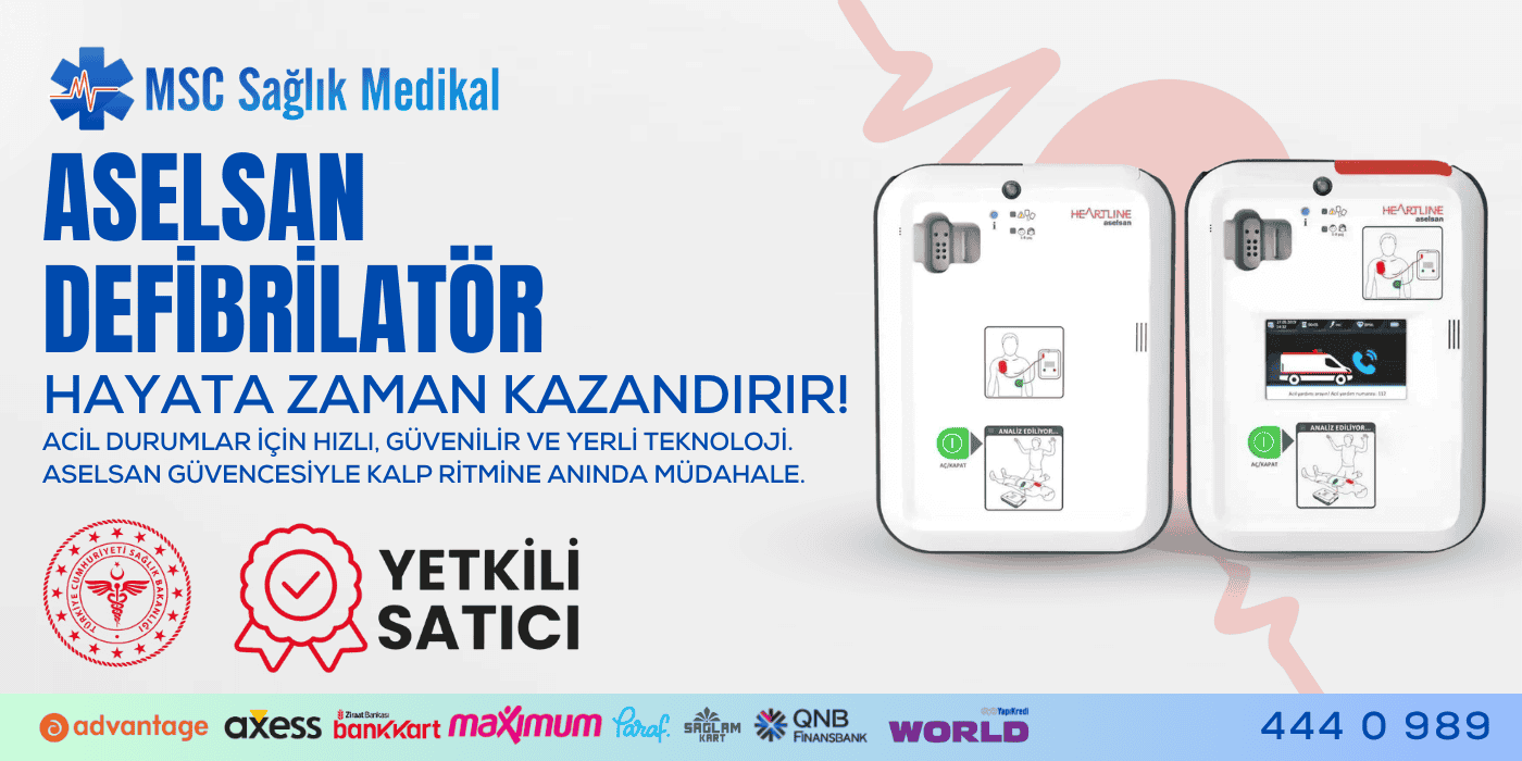 Aselsan Defibilatör yetkisi satış bayi Msc medikal