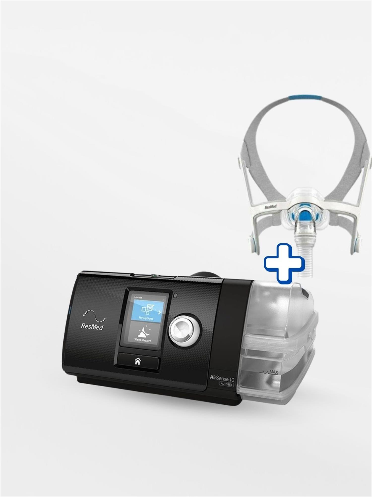カズキ ResMed CPAP Resmed AirSense Otomatik CPAP Cihazı+Nemlendirici+N20 Maske