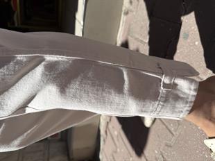 %100 Pamuk İnce Gabardin Pantolon Krem