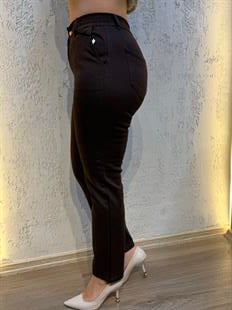 Beli Lastikli Pantolon Acı Kahve