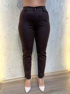 Beli Lastikli Pantolon Acı Kahve