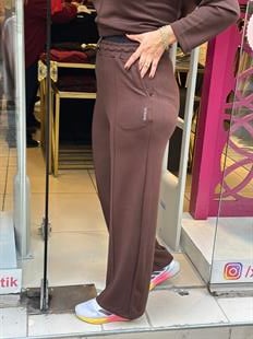 Çımalı Uzun Kollu Eşofman Takımı Acı Kahve