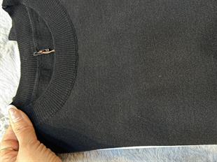 Kısa Kol Basic Pamuk Bluz Siyah
