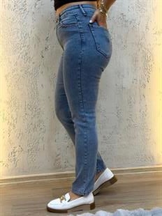 Mom Jean Pantolon Buz Mavi