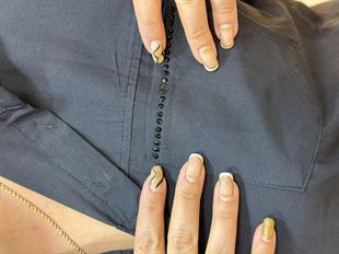 Oversize Cepleri Taşlı Poplin Gömlek Siyah
