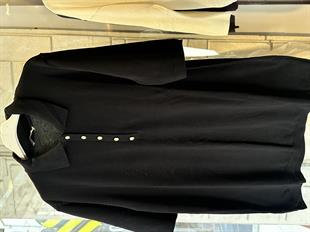 Polo Yaka Gold Düğmeli Merserize Bluz