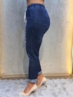 Pul Payetli Jogger Pantolon Koyu Mavi