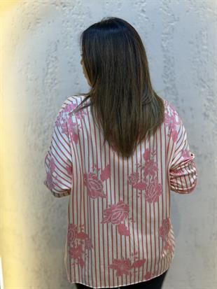 Retro Buketi İthal Bluz Pembe