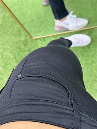 Yüksek Bel Gabardin Pantolon Lacivert