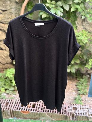 Yuvarlak Yaka Kısa Kollu Basic Tshirt
