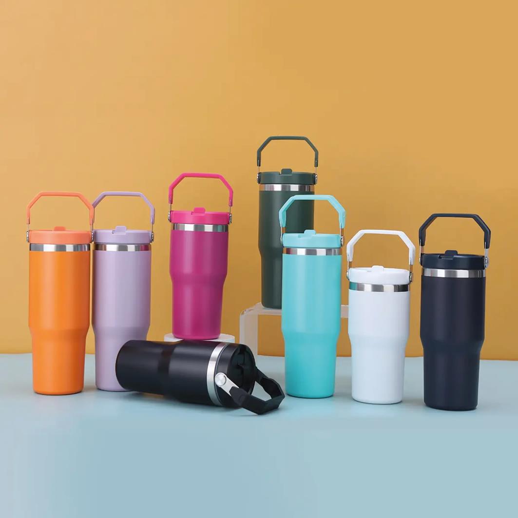 Kulplu - Emzikli Çelik Termos