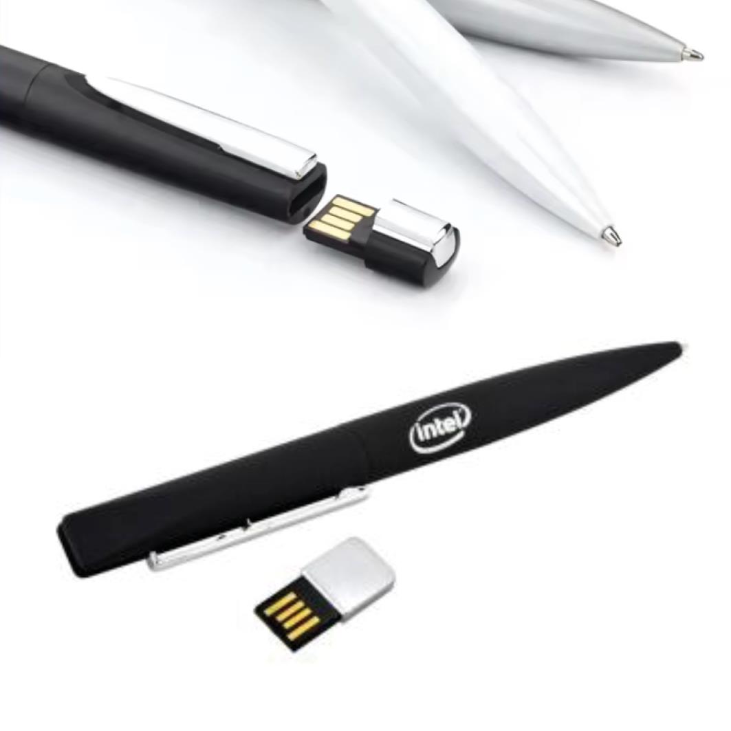 Rubber Gövde Kalem + USB Bellek