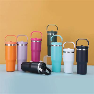 Kulplu - Emzikli Çelik Termos