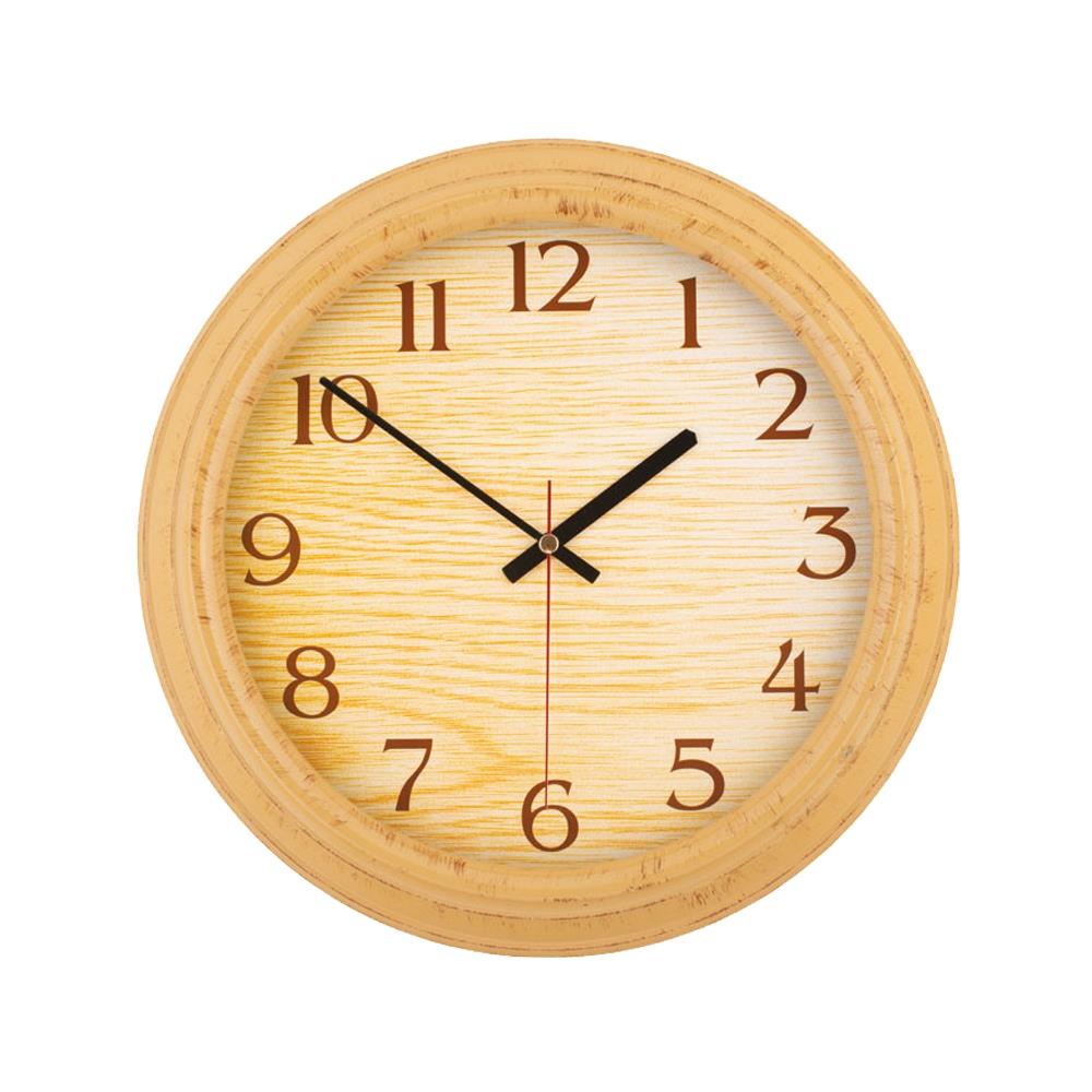 Ahşap Desen Plastik Duvar Saati