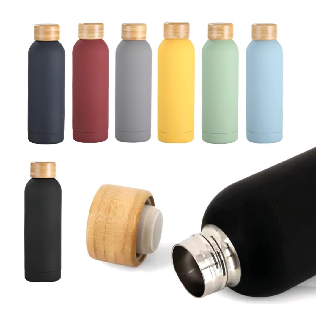 Kıbrıs Bambu Kapaklı Çelik Termos