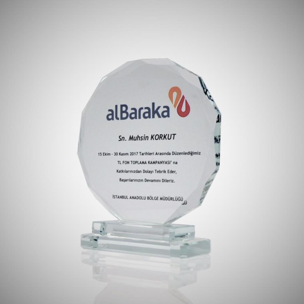 Kıbrıs Kristal Plaket