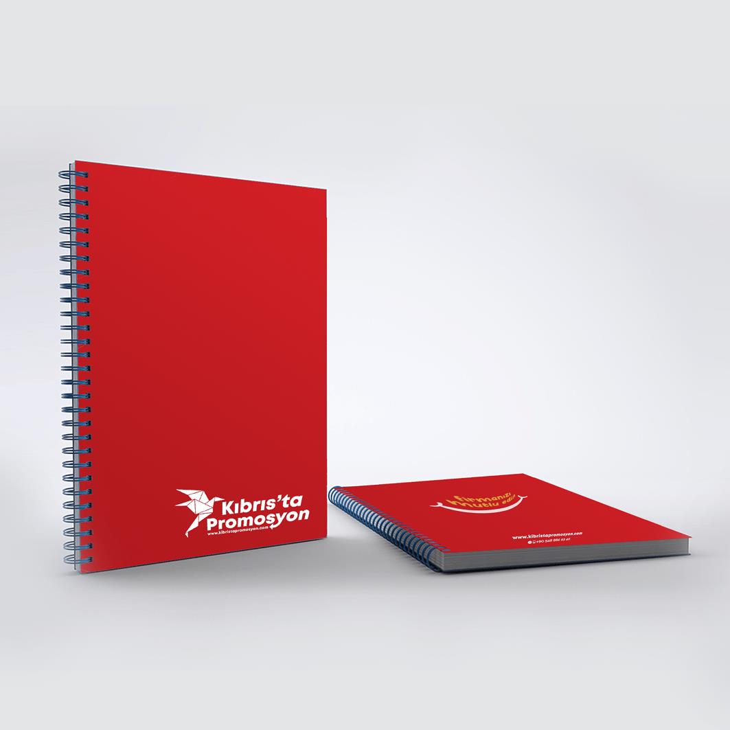 Kıbrıs Yandan Spiralli Defter