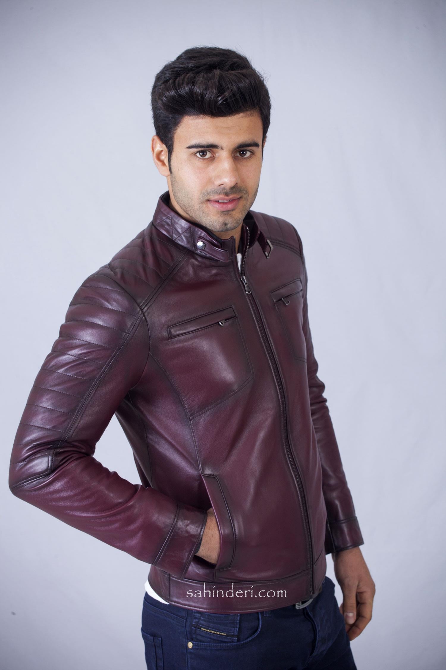 Bordo Orijinal Spor Deri Mont